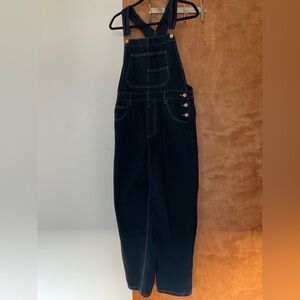 FP Movement by Free People  Straight Leg Ziggy Dark Wash Overall Sz M
